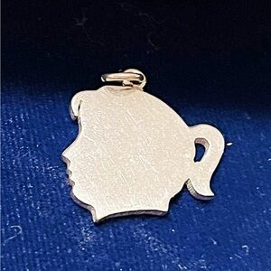 - 🆕 Sterling Silver 925 Pendant Charm Little Girl’s Head